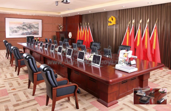 實(shí)木會(huì)議桌圖片